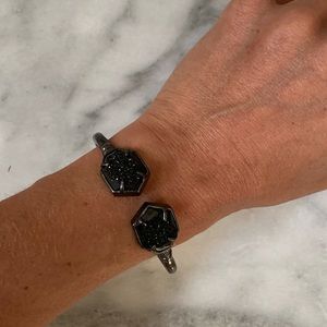 Kendra Scott Black Drusy Hinge Bracelet